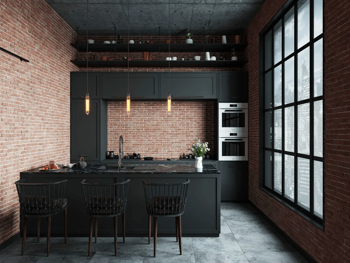 Интерьер с фасадами коллекции Modern